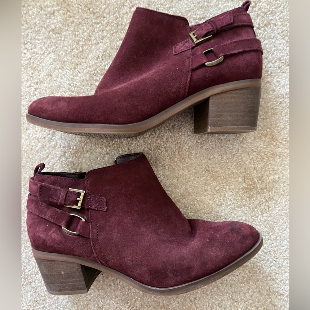 Burgundy Booties